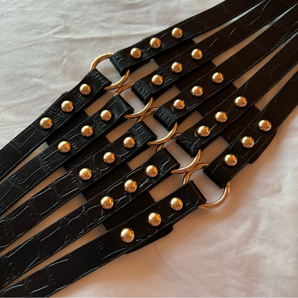 Belt faux leather